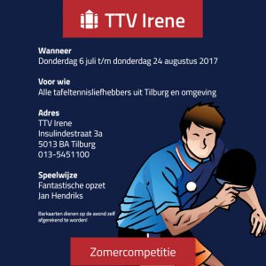 Zomercompetitie Irene 2017